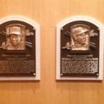 plaques with the names Tom Glavine and Greg Maddux