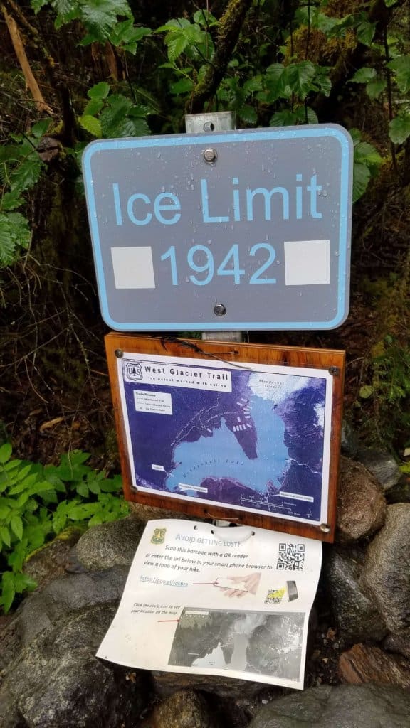 sign reading Ice Limit 1942