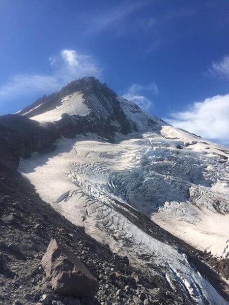 snow capped mountain