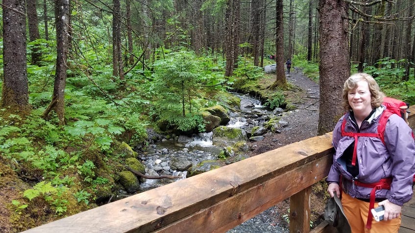 Hiking to Mendenhall Glacier in the Tongass National Forest
