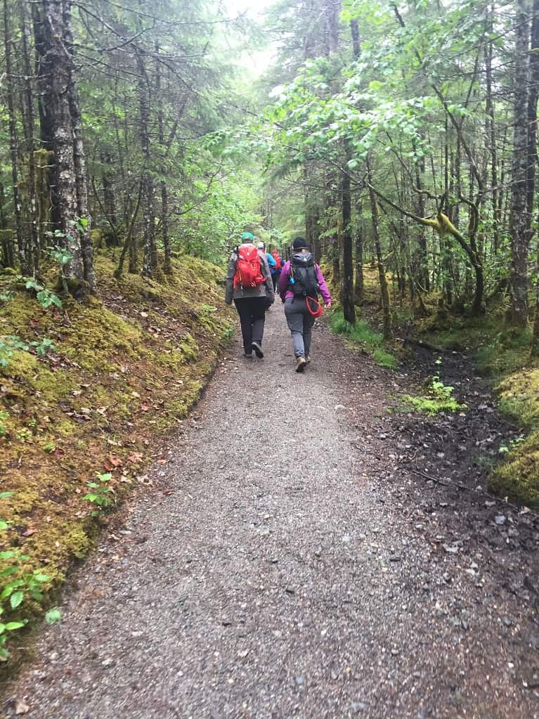 Hiking to Mendenhall Glacier in the Tongass National Forest