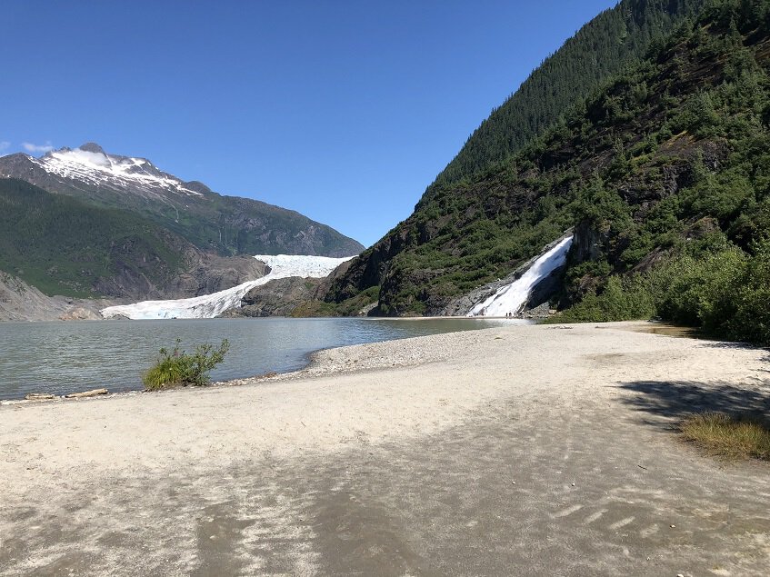 View of Mendenhall Glacier from Visitor Center