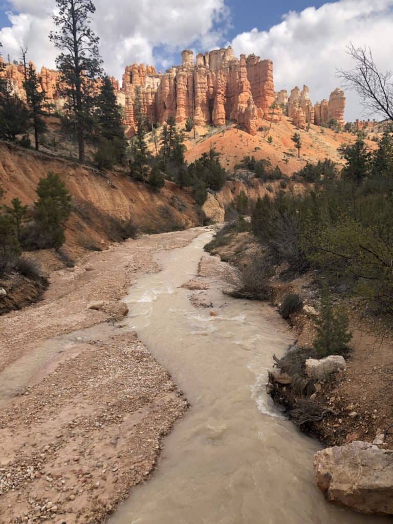 Stream at Mossy Cave trail in Bryce Canyon National Park