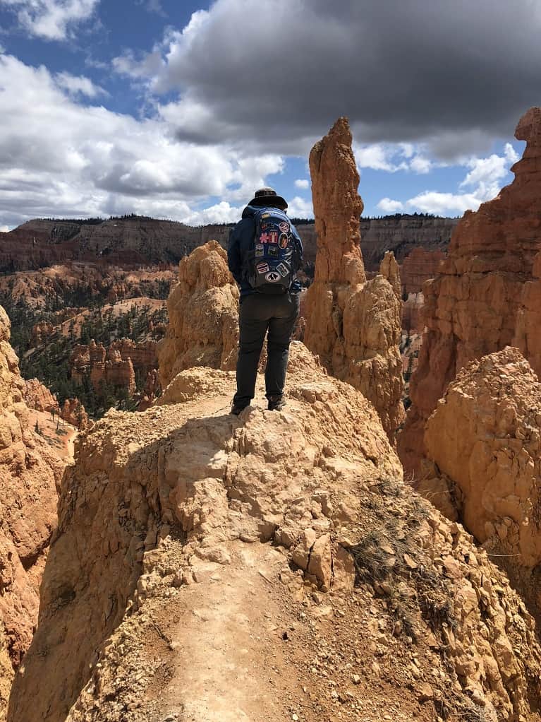 Overlooking Bryce Canyon from Queens Garden trail