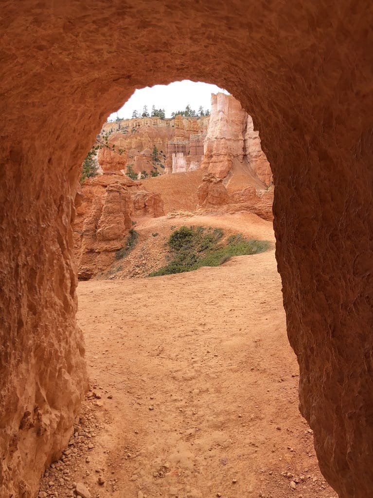 Tunnel on Queens Garden Trail in Bryce Canyon National Park
