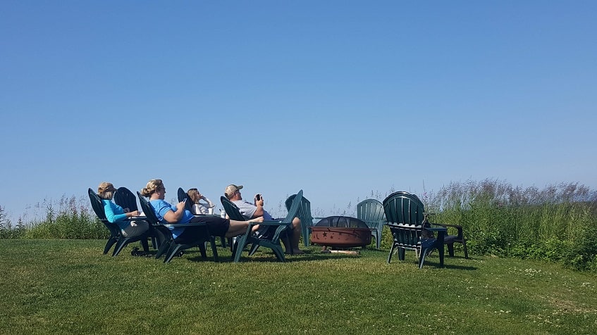 Enjoying the views from Denali Overlook Inn