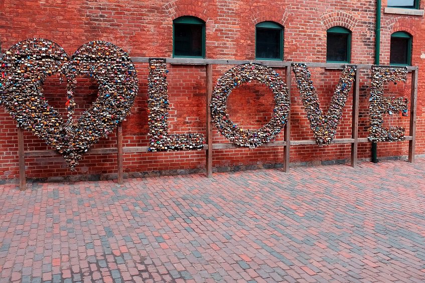 Flower art at Kensington Market