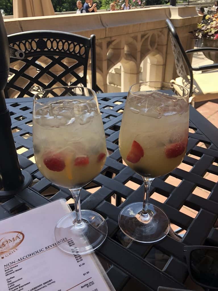 Fruity drinks at Casa Loma