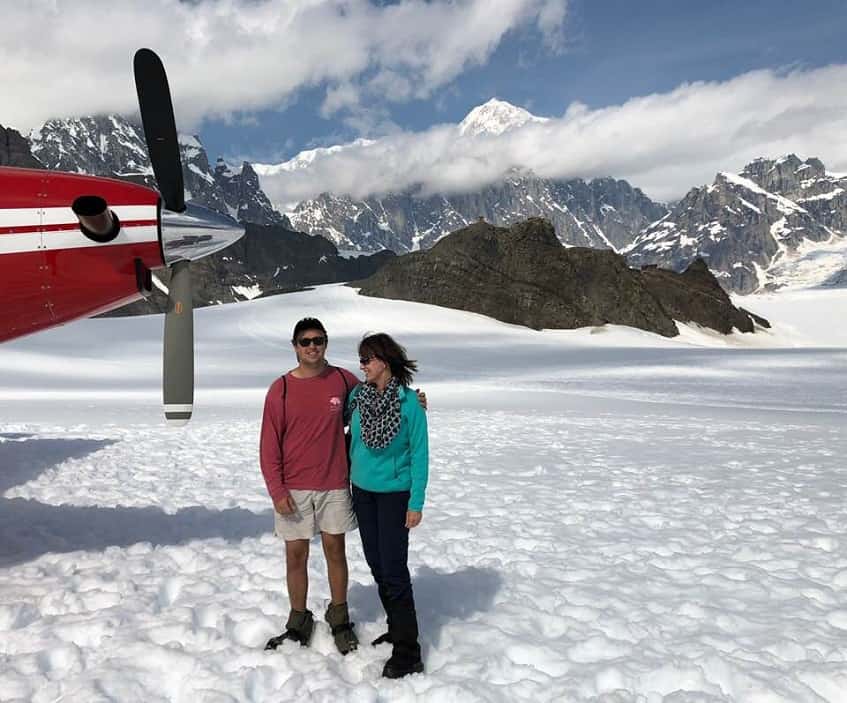 Glacier landing