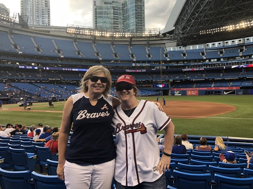 Rooting for the Braves at Rogers Centre