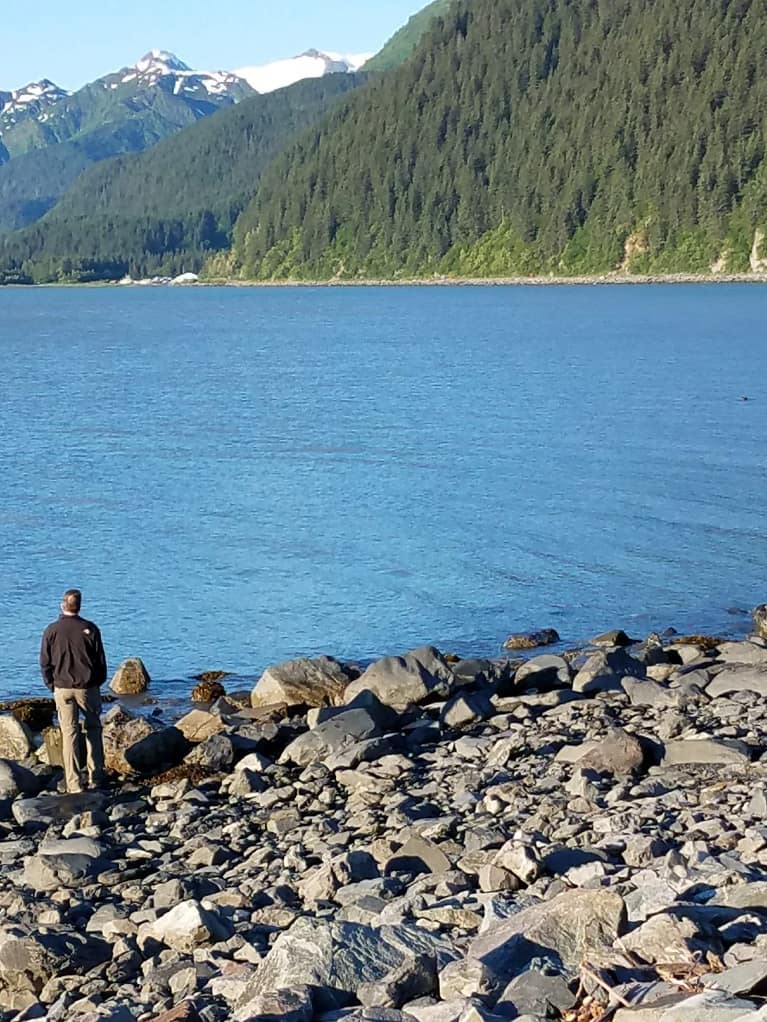 Walking around Resurrection Bay in Seward, Alaska