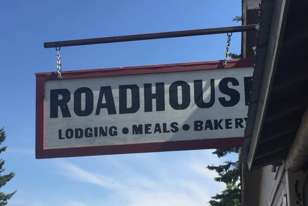 The Roadhouse sign