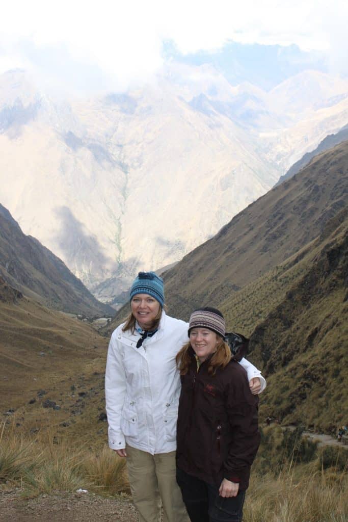 At the top of Dead Woman's Pass on the Inca Trail