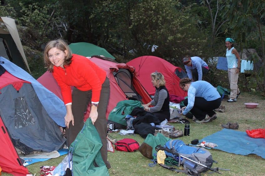 Campsite on the Inca Trail