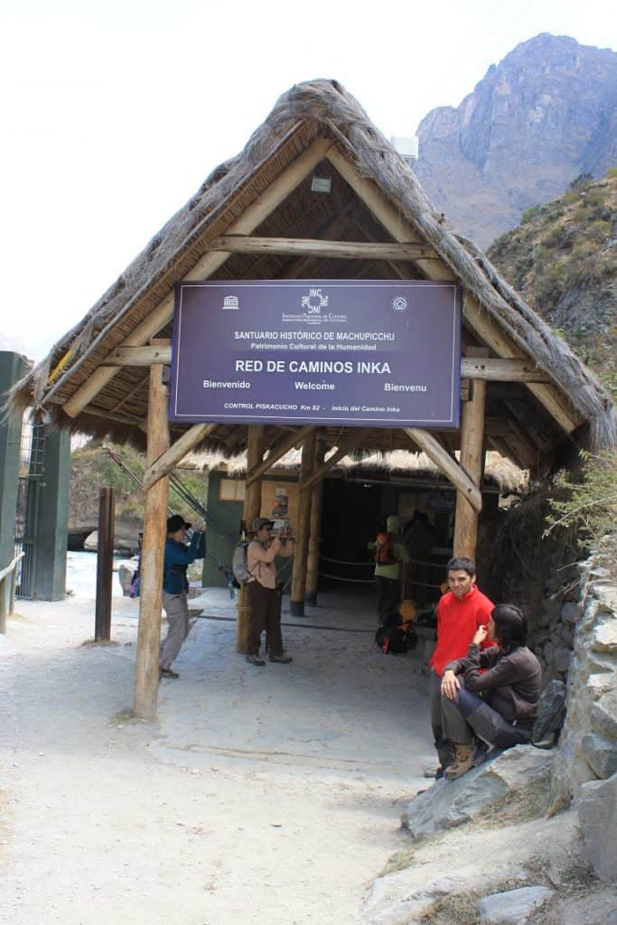 Check in point for the Inca Trail