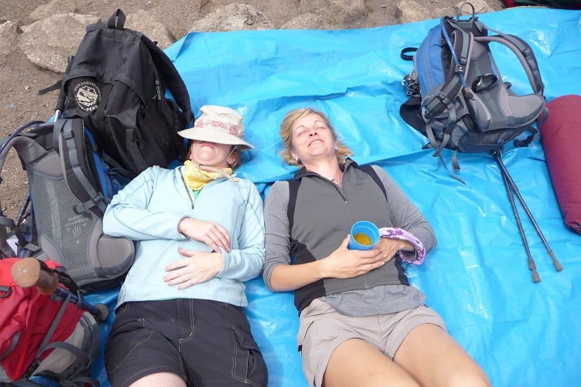 Napping on the Inca Trail