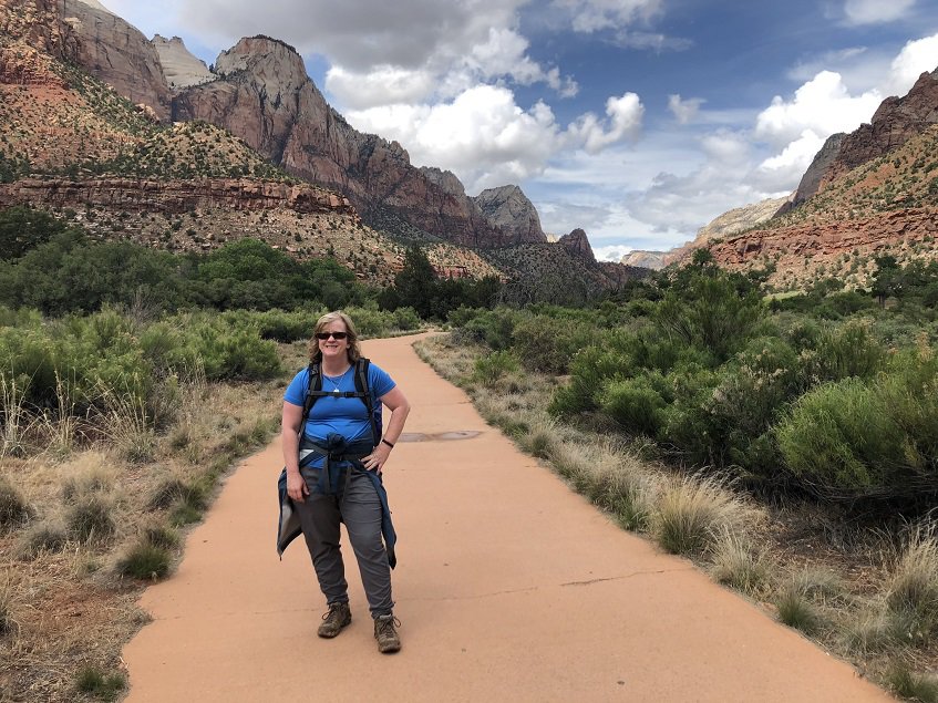 Hiking Pa'rius Trail at Zion National Park