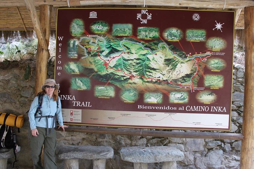 Start of hike on the Inca Trail