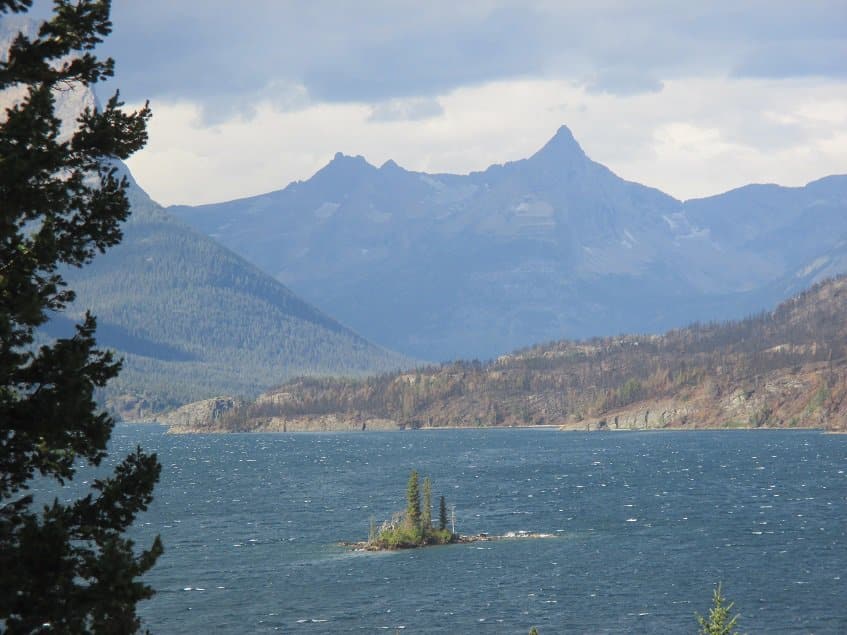 Wild Goose Island in St. Mary's Lake