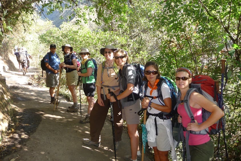 Our hiking group on the Inca Trail